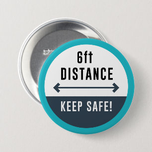 Keep Your Distance 7.5 Cm Round Badge