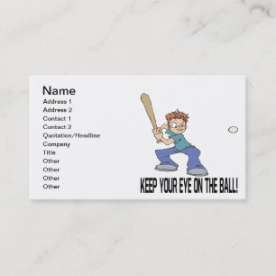 Keep Your Eye On The Ball Business Card