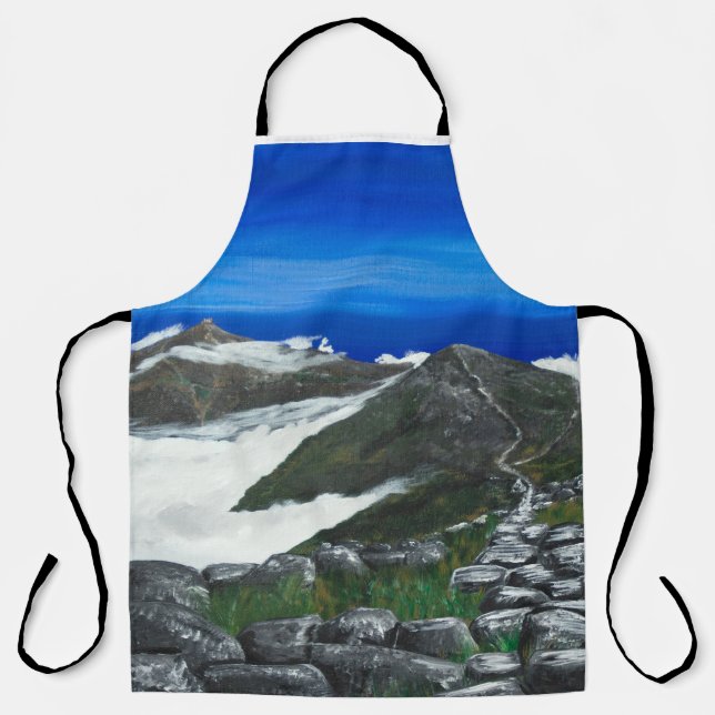 Keep your head above the clouds apron (Front)