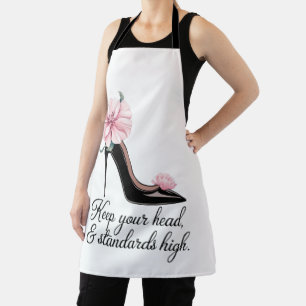 Keep your head and standards high Coco Chanel Apron