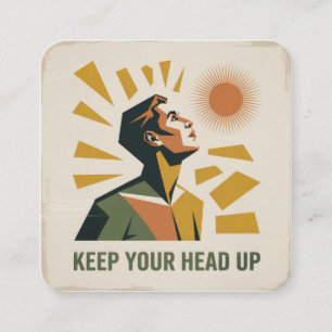 Keep Your Head Up Enclosure Card