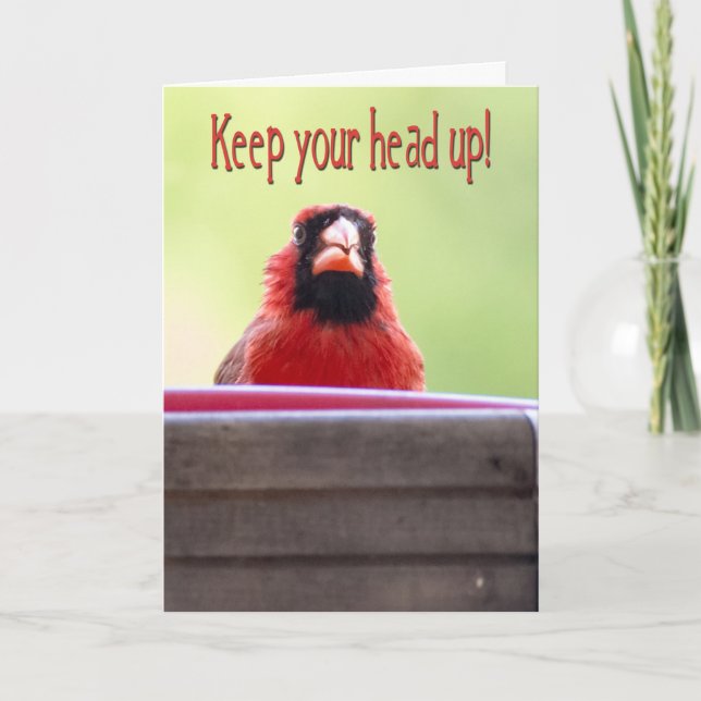 Keep Your Head Up Greeting Card (Front)