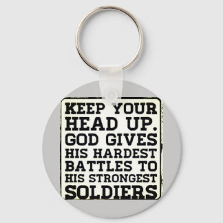 Keep your Head up Key Ring