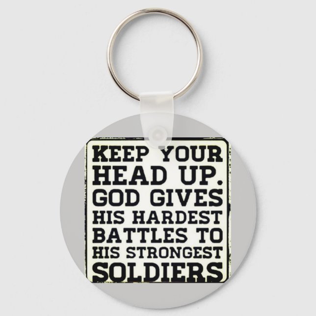 Keep your Head up Key Ring (Front)