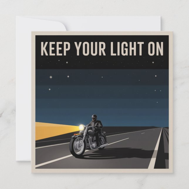 Keep Your Light On Card (Front)