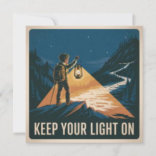 Keep Your Light On Card
