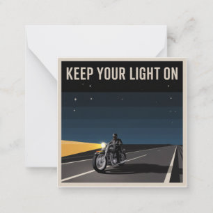 Keep Your Light On Card