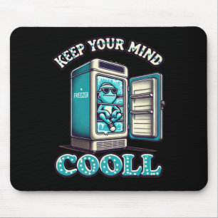 Keep Your Mind Cool Motivational Quote Sticker  Mouse Pad
