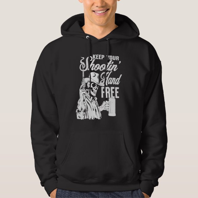 Keep Your Shooting Hand Free Hoodie (Front)
