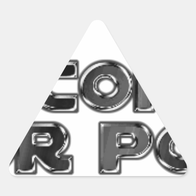 Keep your stupid comments triangle sticker (Front)