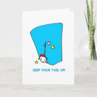Keep Your Tail Up-On White