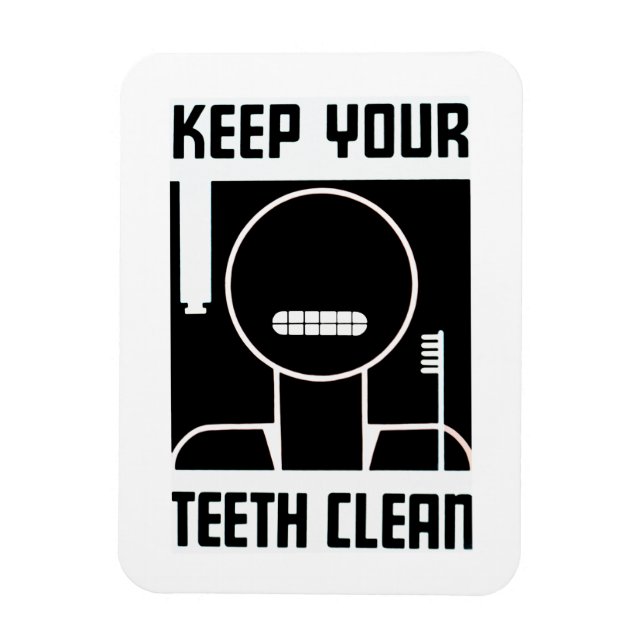 Keep Your Teeth Clean Magnet (Vertical)