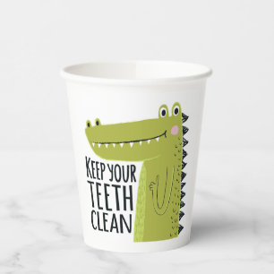 Keep Your Teeth Clean Paper Cups