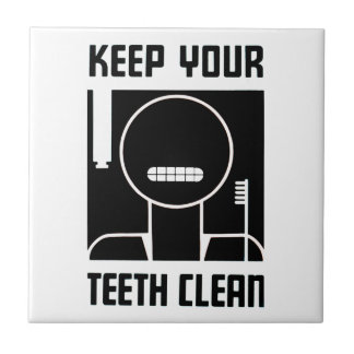 Keep Your Teeth Clean Tile