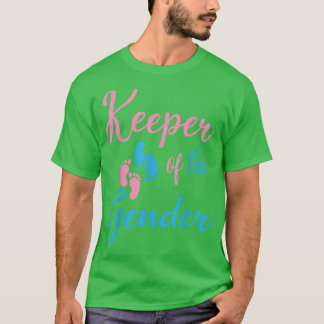 Keeper Of Gender Reveal Party Baby Announcement Pr T-Shirt