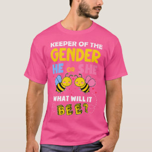 Keeper Of Gender Reveal What Will It Bee Gender Re T-Shirt