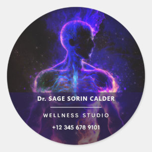 Keeper of Light   Energy Figure Classic Round Sticker
