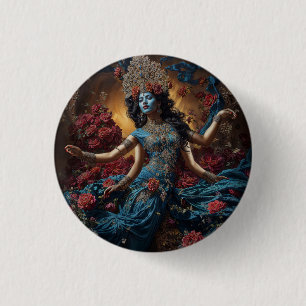 Keeper of Sacred Flow Goddess Kali 3 Cm Round Badge