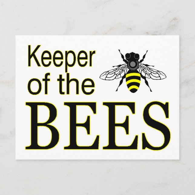 KEEPER OF THE BEES POSTCARD (Front)