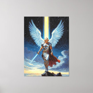 Keeper of the Celestial Gate Archangel Michael Canvas Print