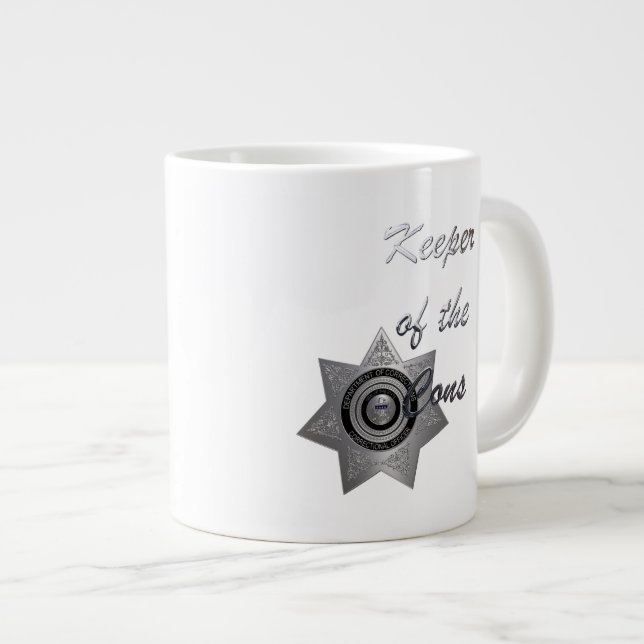 Keeper of the Cons, C.O. Officers Jumbo Mug SILVER (Front Right)