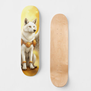 Keeper of the Dawn – The White Winged Wolf.  Skateboard