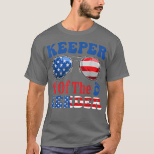 Keeper Of The Gender 4th Of July Baby Gender Revea T-Shirt