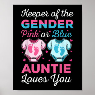 Keeper Of The Gender Auntie Loves You Baby Poster