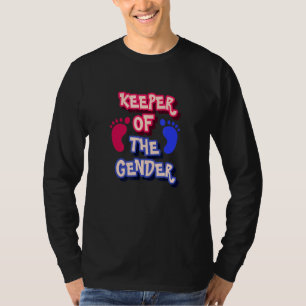 Keeper of The Gender Baby Gender Reveal Announceme T-Shirt