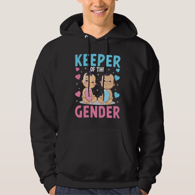 Keeper of the Gender Baby Party Gender Reveal Anno Hoodie (Front)