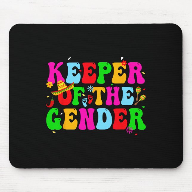 Keeper Of The Gender Cinco De Mayo Retro Mexican B Mouse Pad (Front)