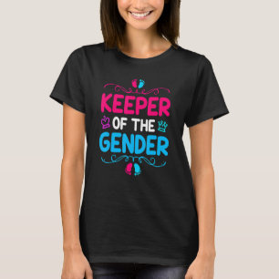 Keeper of the Gender Cute Baby Gender Reveal Party T-Shirt