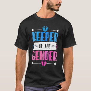 Keeper of the Gender Cute Baby Gender Reveal Party T-Shirt
