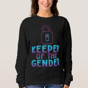 Keeper Of The Gender Cute Baby Reveal Men Women 1 Sweatshirt