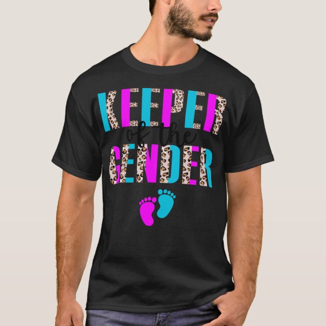 Keeper Of The Gender - Cute Pregnancy Reveal T-Shirt (Front)