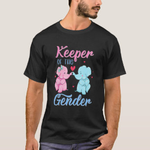 Keeper Of The Gender Elephant Pink Or Blue Gender T-Shirt