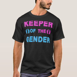 Keeper Of The Gender Footprints Baby Shower Gender T-Shirt