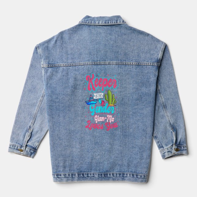 Keeper Of The Gender Glam Ma Loves You Mexican Bab Denim Jacket (Back)