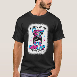 Keeper Of The Gender Mummy Loves You Messy Bun Gen T-Shirt