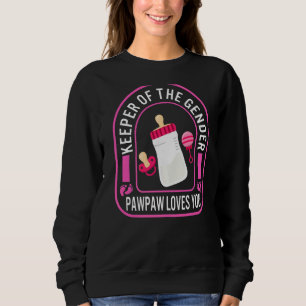 Keeper Of The Gender Pawpaw Loves You Men Father's Sweatshirt