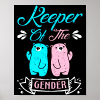 Keeper of the Gender Pink and Blue Teddy Bear