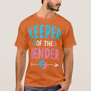 Keeper Of The Gender Pink Or Blue Gender Reveal  T-Shirt