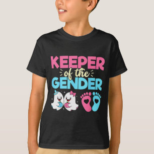 Keeper Of The Gender Pumpkin Halloween Baby Gender T-Shirt