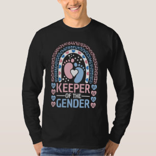 Keeper Of The Gender Reveal Announcement Baby Show T-Shirt
