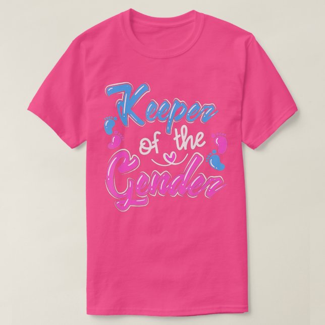 Keeper Of The Gender Reveal Announcement-gigapixel T-Shirt (Design Front)