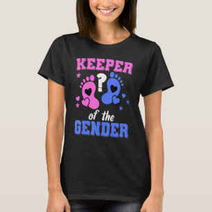 Keeper Of The Gender Reveal Baby Shower Party Anno T-Shirt