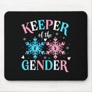 Keeper Of The Gender Reveal Baby Snowflake Nk Or B Mouse Pad