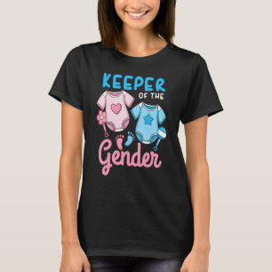 Keeper Of The Gender Reveal Party  Announcement T-Shirt