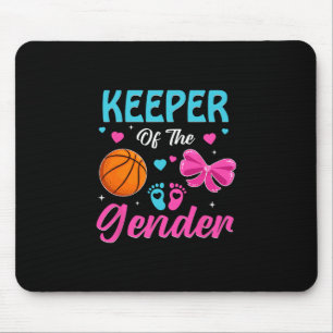 Keeper Of The Gender Sketll Gender Reveal Party Mouse Pad