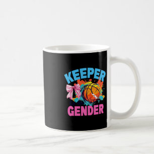 Keeper Of The Gender Sketll Or Bows Gender Reveal Coffee Mug